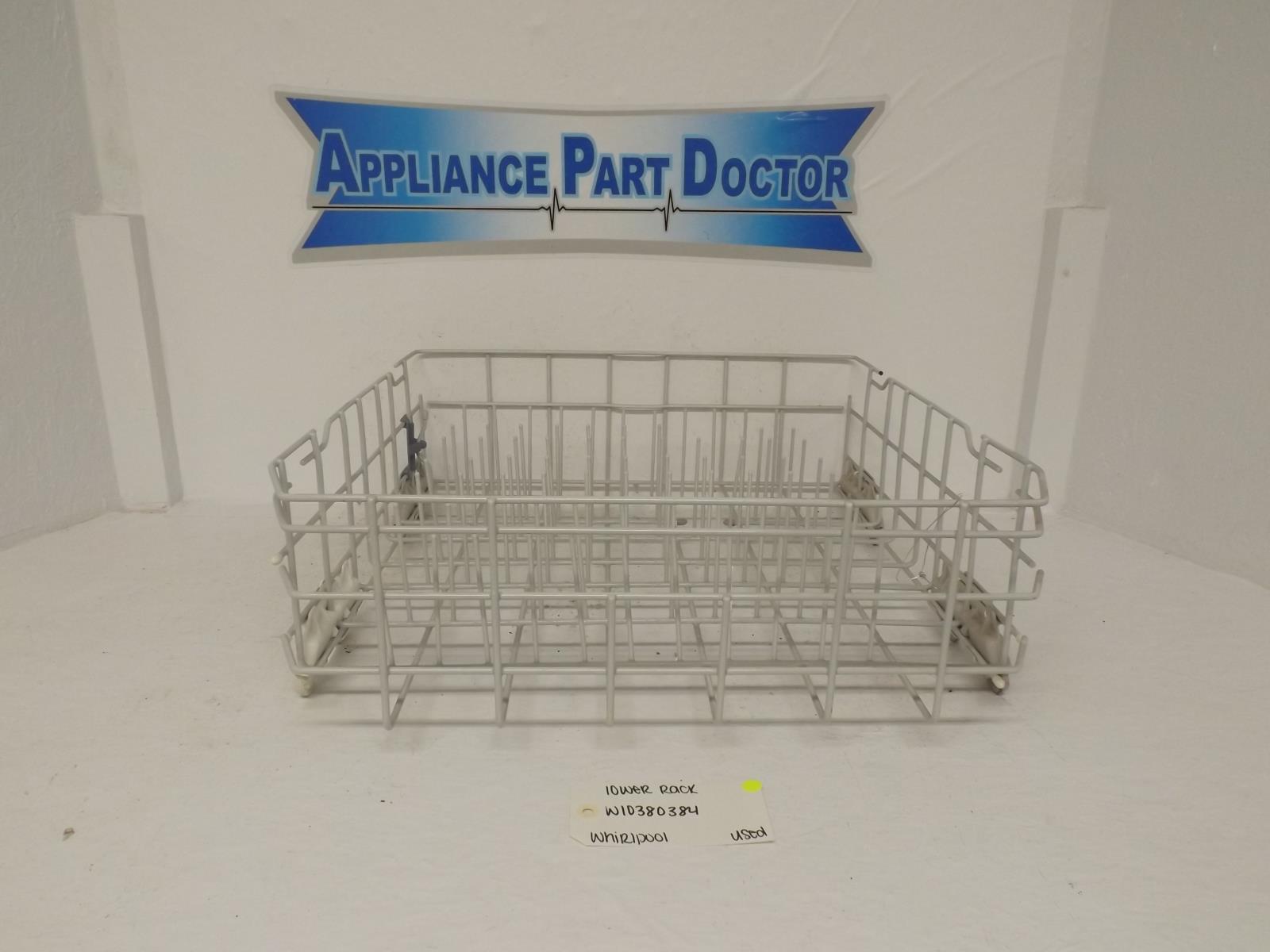 Whirlpool Dishwasher W10380384 Lower Rack Used Whirlpool Dishwasher W10380384 Lower Rack Used